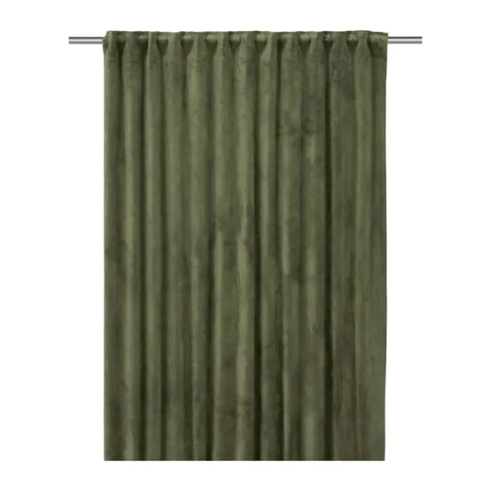 Svanefors Estrelle Gardin - 2 stk. H 320 x B 135 cm - Polyester - Mos