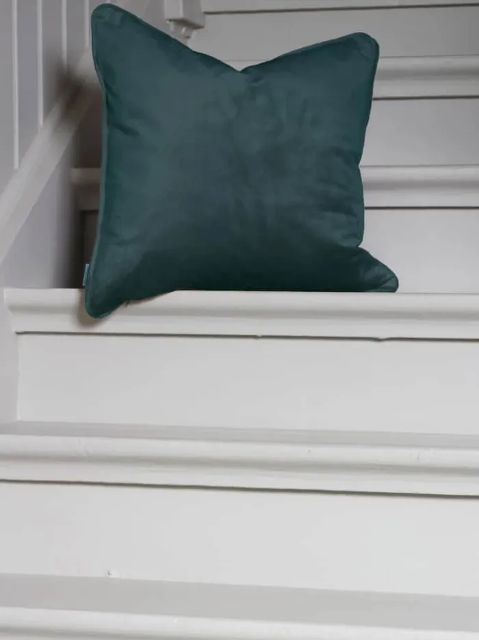 Svanefors Estrelle Pudebetræk B 45 x L 45 cm - Polyester - Mørkegrøn