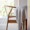 Svanefors Julie Dug B 145 x L 280 cm - Hør - Beige/hvid