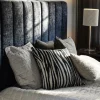 Svanefors Marty Pude B 45 x L 45 cm - Polyester - Blå/grå