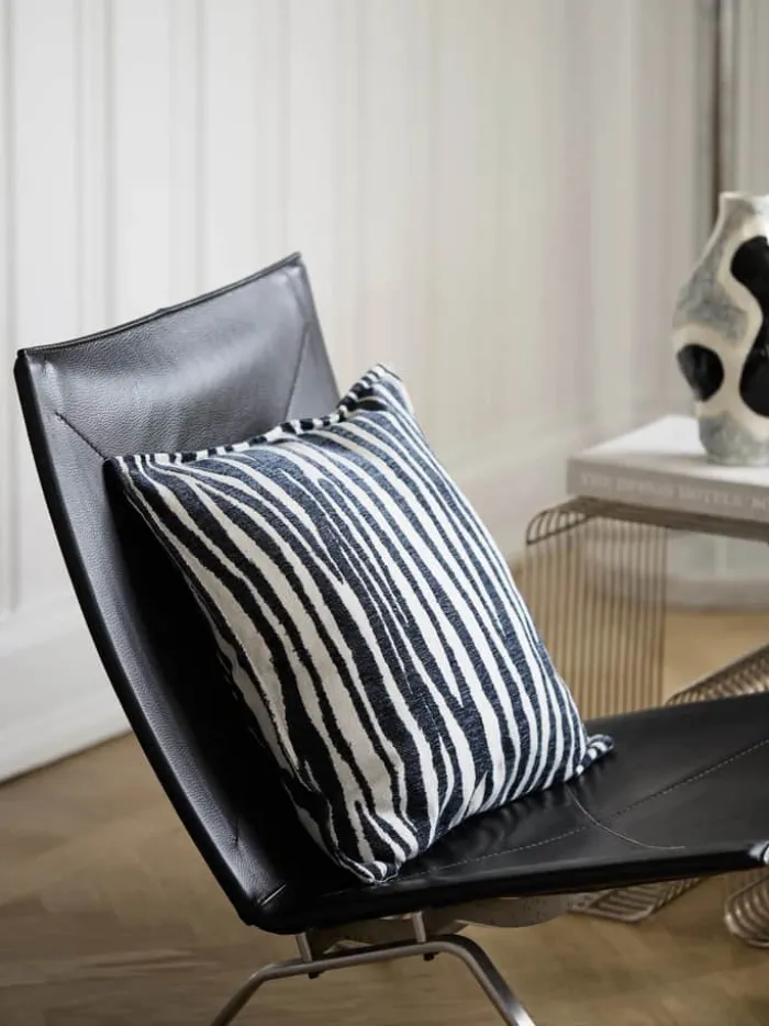 Svanefors Marty Pude B 45 x L 45 cm - Polyester - Blå/grå