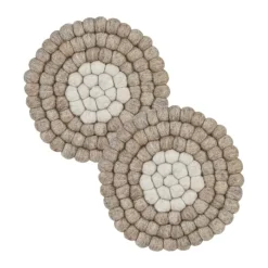 Svanefors Nisha Bordskåner - 2 stk. Ø 20 cm - Uld - Multifarvet