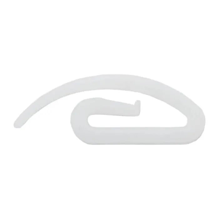 Svanefors Nylonhægter - 20 stk. H 2,6 cm - Plastik - Hvid