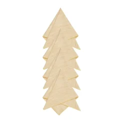 Svanefors Sabina Mundserviet - 4 stk. B 45 x L 45 cm - Bomuld - Beige/gul
