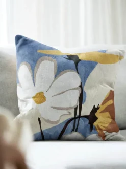 Svanefors Signe Pudebetræk B 45 x L 45 cm - Polyester - Denim