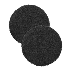 Svanefors Teddy stolehynde - 2 stk. Ø 38 cm - Polyester - Sort