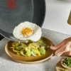 Tefal Emotion Plus Stegepande Ø 28 cm - Rustfrit stål - Keramisk non-stick belægning