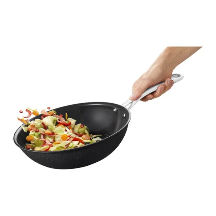 Tefal Excellence Plus Wokpande Ø 28 cm - Genanvendt aluminium - Sort