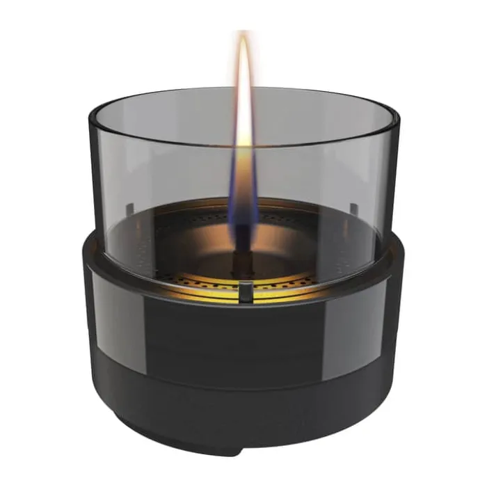 TenderFlame Rosie Bordlanterne Ø 14 x H 13,8 cm - Keramik/glas/stål - Sort