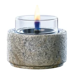 TenderFlame Slate Lanterne Ø 10,8 x H 9 cm -Keramik/glas/stål - Grå
