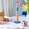 The Clay Play Bordflag - Tally H 30 cm - Træ - Multifarvet