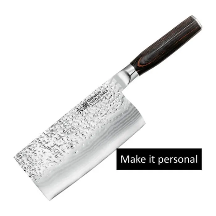 THE CUSTOM CHEF™ Cuisine::pro Damashiro Emperor Kødøkse L 17 cm - Rustfrit stål - Stål