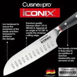 THE CUSTOM CHEF™ Cuisine::pro iconiX™ Steakknive - 4 dele L 12,5 cm - Rustfrit stål