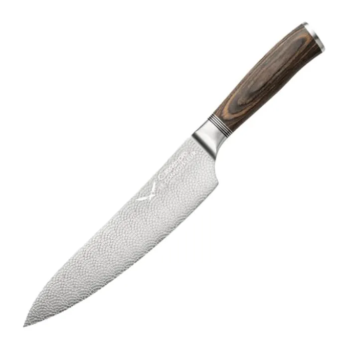 THE CUSTOM CHEF™ Cuisine::pro Le Connoisseur Kokkekniv L 20 cm - Rustfrit stål - Stål/brun