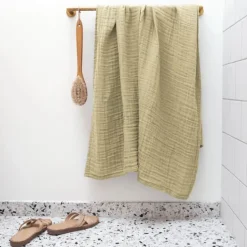 The Organic Company Fine Badelagen B 100 x L 150 cm - Økologisk bomuld - Pale Honey