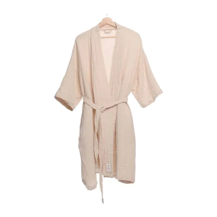 The Organic Company FINE Badekåbe S/M - Økologisk Bomuld - Beige