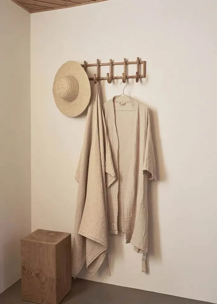 The Organic Company FINE Badekåbe S/M - Økologisk Bomuld - Beige