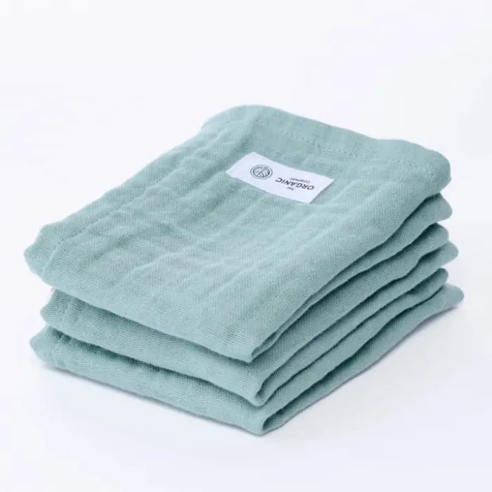 The Organic Company FINE Vaskeklud - 3 stk. B 30 x L 30 cm - Bomuld - Lysegrøn