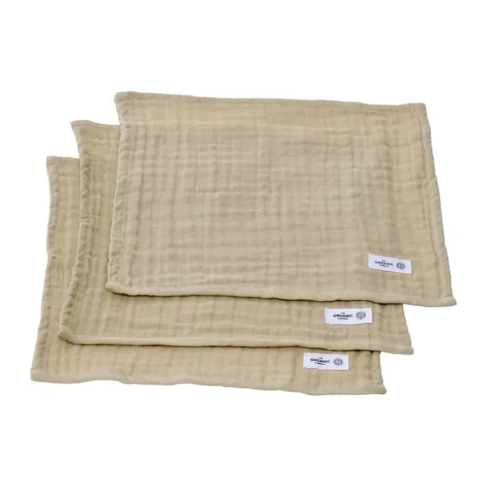 The Organic Company FINE Vaskeklud - 3 stk. B 30 x L 30 cm - Bomuld - Honey