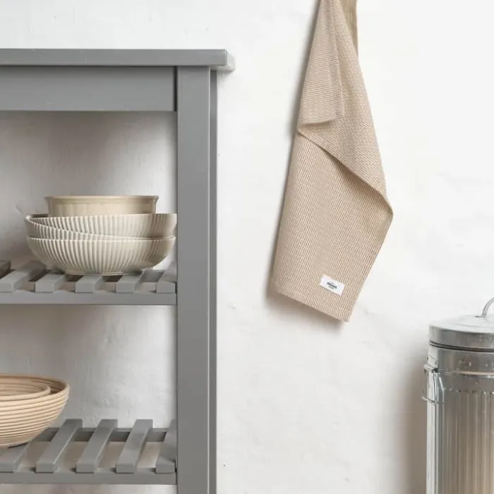 The Organic Company Køkkenhåndklæde B 35 x L 60 cm - Økologisk bomuld - Beige