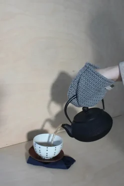 The Organic Company Ovnhandske - 2 stk. L 14 cm - Økologisk bomuld - Grey