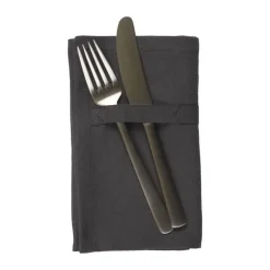The Organic Company Stofserviet - 4 stk. B 35 x L 40 cm - Økologisk bomuld - Grå