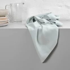 The Organic Company Viskestykke B 53 x L 86 cm - Økologisk bomuld - Lyseblå