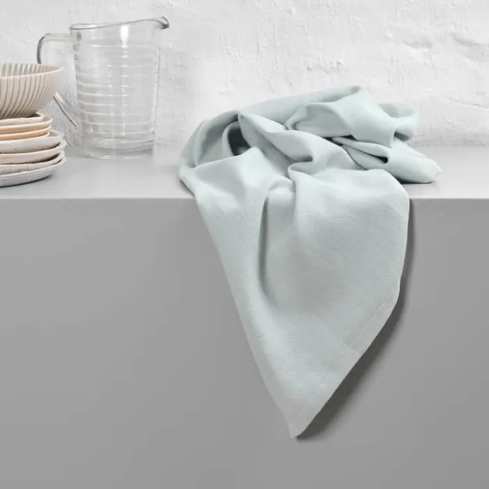 The Organic Company Viskestykke B 53 x L 86 cm - Økologisk bomuld - Lyseblå