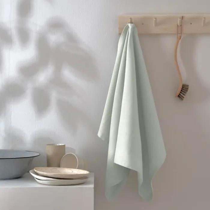 The Organic Company Viskestykke B 53 x L 86 cm - Økologisk bomuld - Lyseblå