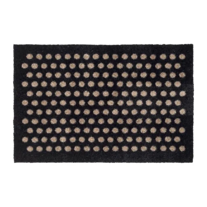Tica Copenhagen Dot Gulvmåtte B 40 x L 60 cm - Polyamid/vinyl - Sort/sand