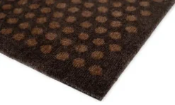 Tica Copenhagen Dot Gulvtæppe B 67 x L 120 cm - Polyamid/vinyl - Brun/cognac
