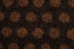 Tica Copenhagen Dot Gulvtæppe B 67 x L 120 cm - Polyamid/vinyl - Brun/cognac