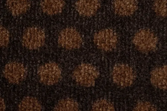 Tica Copenhagen Dot Gulvtæppe B 67 x L 120 cm - Polyamid/vinyl - Brun/cognac