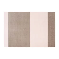 Tica Copenhagen Stripes Horisontal Gulvtæppe B 90 x L 130 cm - Polyamid/vinyl - Sand/rosa