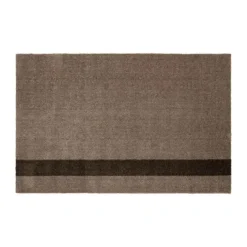 Tica Copenhagen Stripes Vertikal Gulvmåtte B 60 x L 90 cm - Polyamid/vinyl - Sand/brun