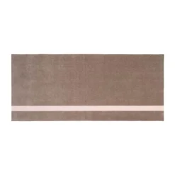 Tica Copenhagen Stripes Vertikal Gulvtæppe B 90 x L 200 cm - Polyamid/vinyl - Sand/rosa