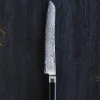 Timm Vladimir Kitchen Brødkniv L 23 cm - Damaskusstål - Sort/sølvfarvet