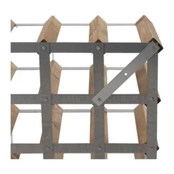 Traditional Wine Racks Vinreol 16 flasker - Egetræ - Natur