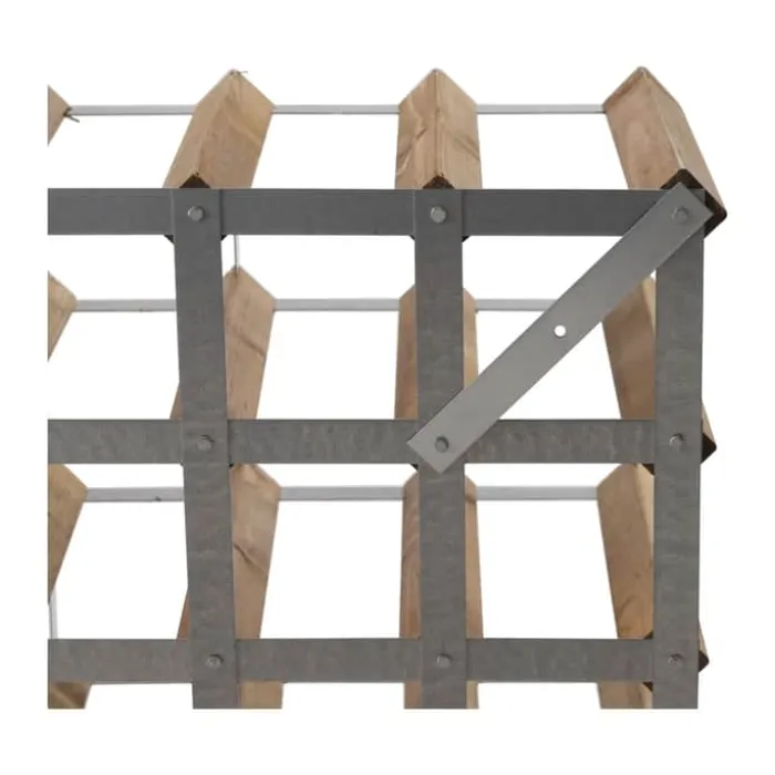 Traditional Wine Racks Vinreol 16 flasker - Egetræ - Natur