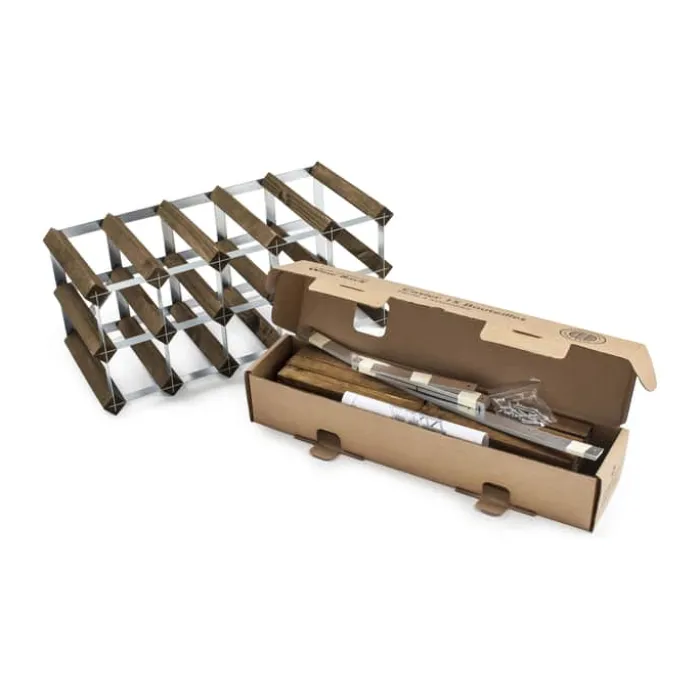 Traditional Wine Racks Vinreol 15 flasker - Fyretræ - Mørk