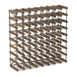 Traditional Wine Racks Vinreol 72 flasker - Fyretræ - Mørk