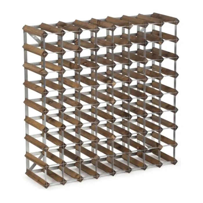 Traditional Wine Racks Vinreol 72 flasker - Fyretræ - Mørk