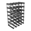 Traditional Wine Racks Vinreol 30 flasker - Asketræ - Sort
