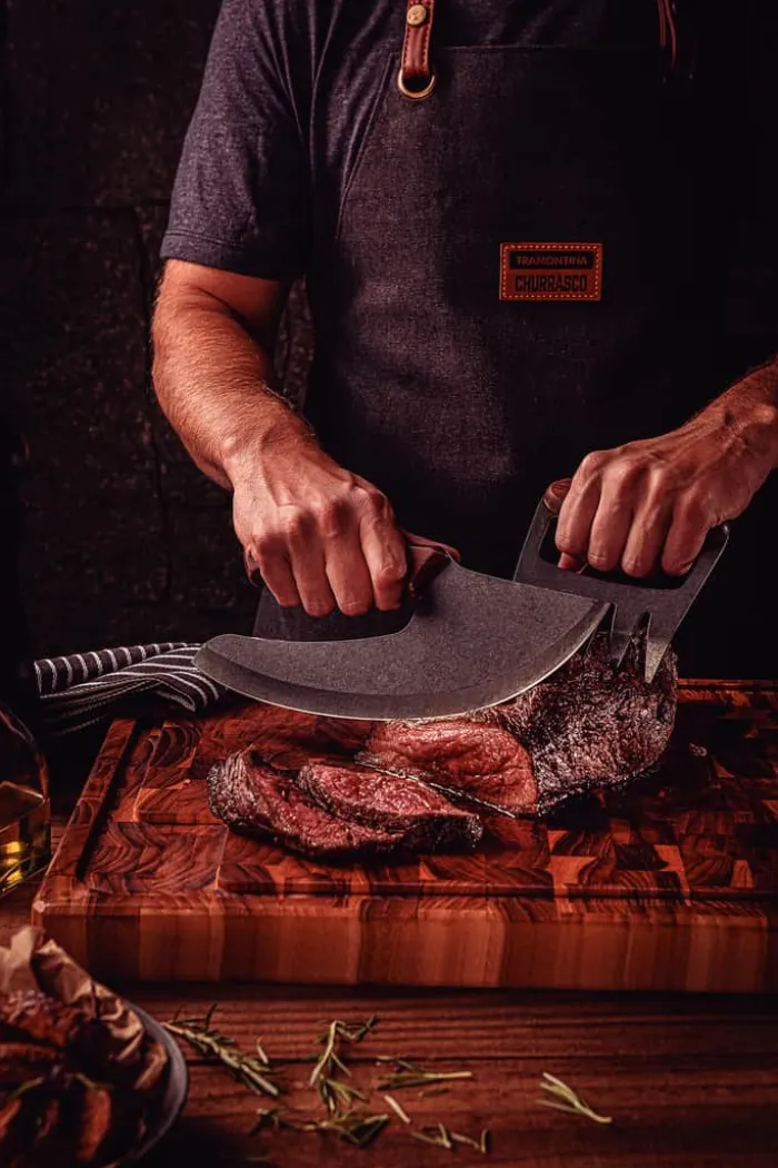 Tramontina Churrasco Black Multikniv L 26,8 cm - Stålkirsebærtræ