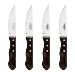 Tramontina Churrasco Jumbo Grillknive - 4 stk. L 18 cm - Stål/Polywood - Natur