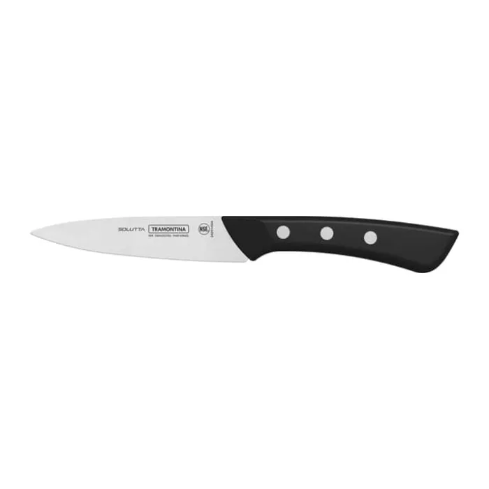 Tramontina Solution Grøntsagskniv L 10 cm -Rustfritstål/glasfiber/polycarbonat - Sort