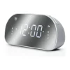 Trident Traders Clockradio H 10 x B 8 cm - Plastik - Grå