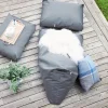 TRIMM Copenhagen Felix Sækkepude H 17 x B 80 x L 56 cm - Grey