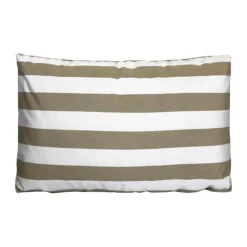 TRIMM Copenhagen Pude H 35 x B 55 cm - Taupe/hvid