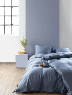 Turiform Enjoy Sengetøj B 140 x L 220 cm - Bambus - Blå